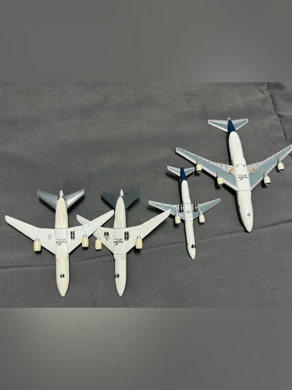 Vintage Herpa Wings Royal Jordanian & Northwest Airlines 4PC Lot